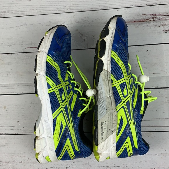 ASICS “GT 1000 2” blue & yellow running shoe sz 6 - Picture 4 of 14